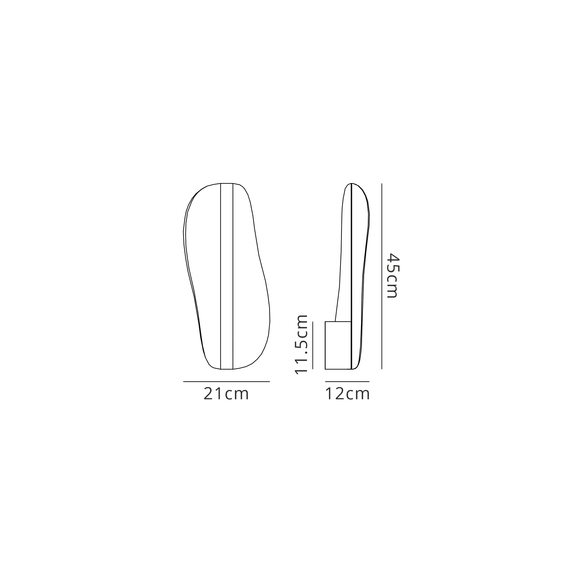 Bianca Wall Light Dimmable 15W LED White M8211  Mantra Bianca